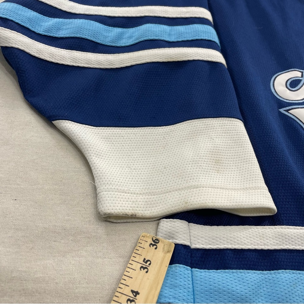 VINTAGE NIKE CENTER SWOOSH MAINE BLACK BEARS STITCHED HOCKEY JERSEY NCAA SIZE L - Picture 2 of 12